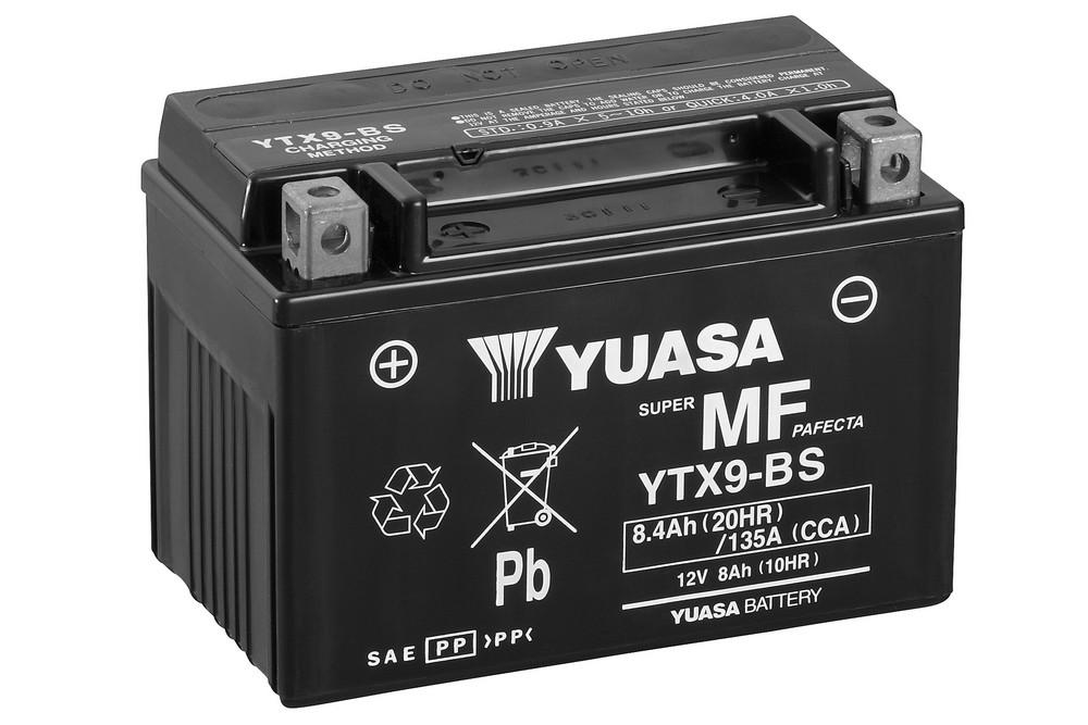 Yuasa YTX9-BS AGM 8Ah motorcycle battery (DIN 50812)